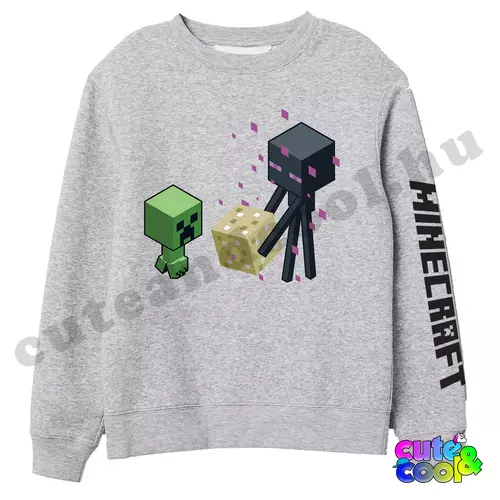 Minecraft Enderman és Creeper pulóver