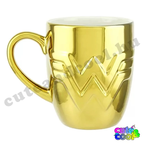 Wonder Woman 1984 big-sized gold ceramic mug