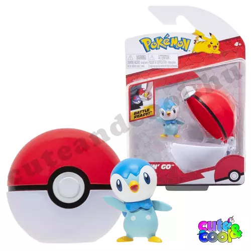 pokémon piplup labda figura clip 'n' go