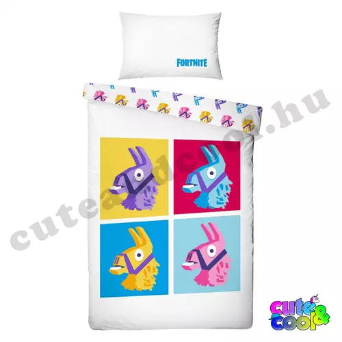 Fortnite 4 Llama cotton bed linen