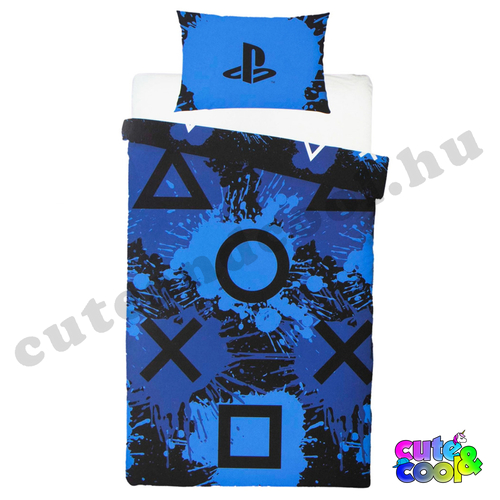 PlayStation Symbol blue bed linen