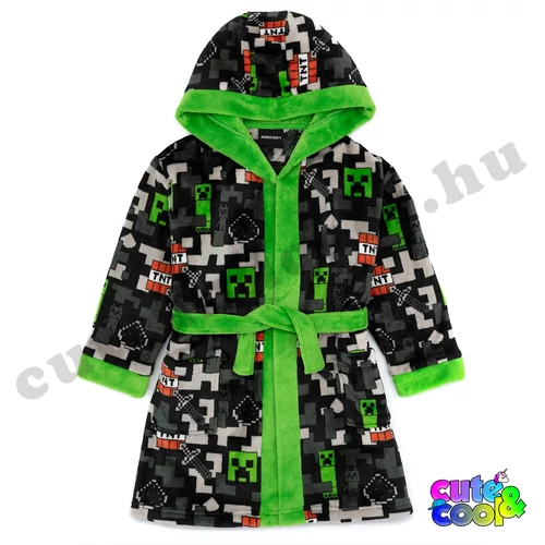 minecraft köntös fürdőköpeny gyerekeknek