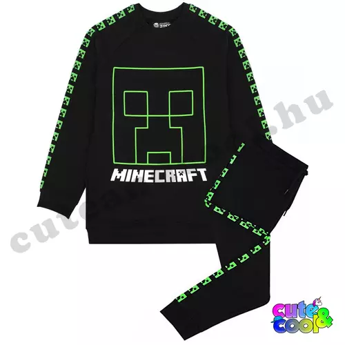 Minecraft Creeper cotton kids tracksuit