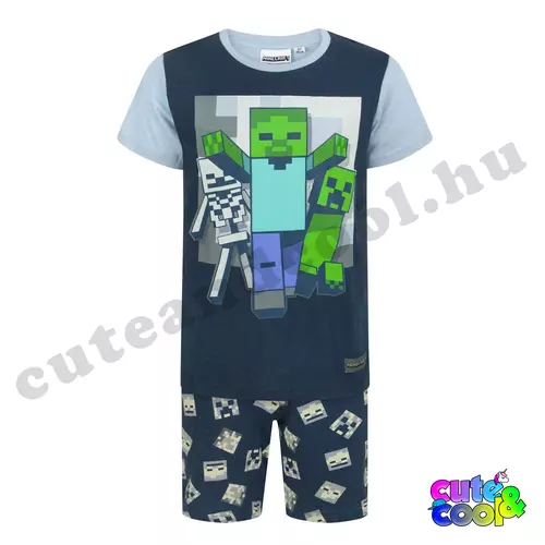 Minecraft Zombie Skeleton Creeper short sleeve pyjamas