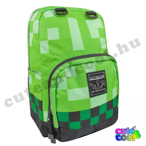 Minecraft green school bag