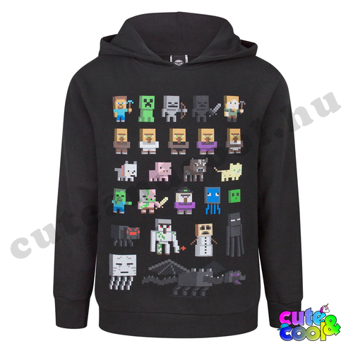 Minecraft character black hooded sweater