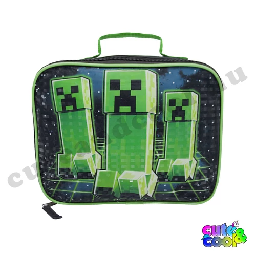 Minecraft 3 Creepers lunch bag