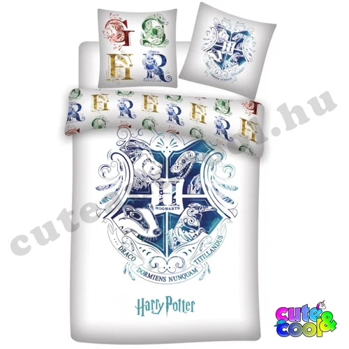 Harry Potter Hogwarts coat-of-arms cotton bed linen