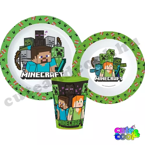 Minecraft Steve&Alex dinner set