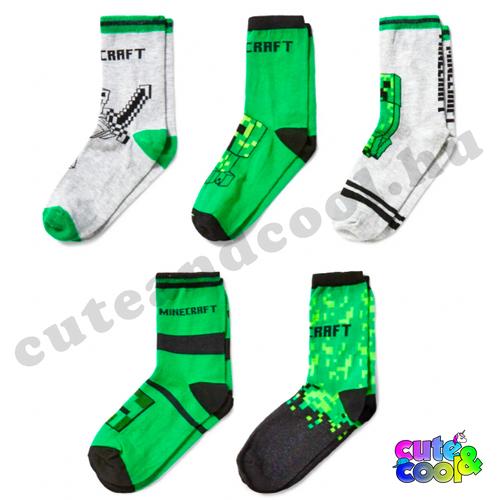 Minecraft Creeper 5 pack socks
