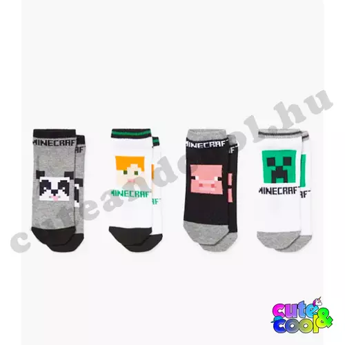 Minecraft Characters 4 pieces of pack sock